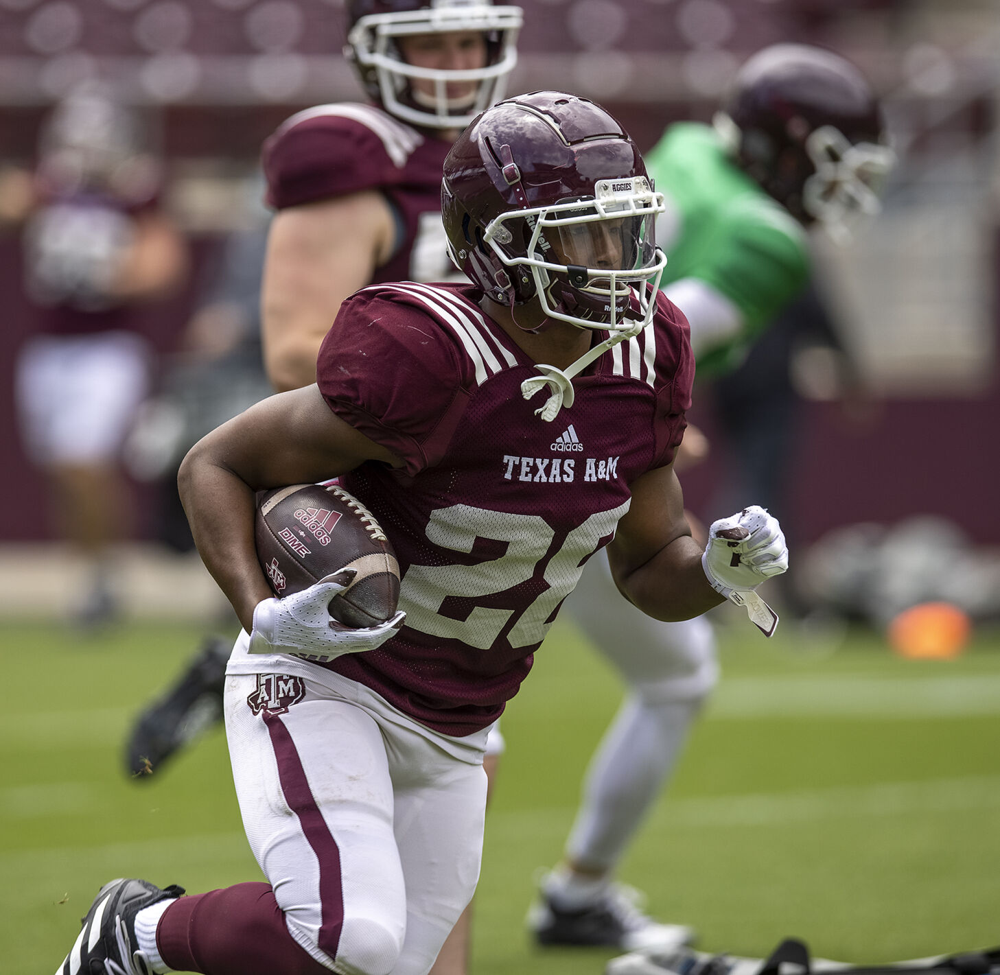 Spring football practice